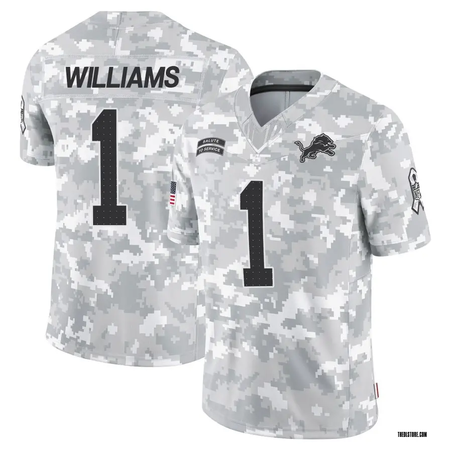 Arctic Camo Men's Jameson Williams Detroit Lions Limited 2024 Salute to Service Jersey