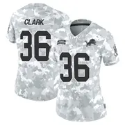 Arctic Camo Women's Chuck Clark Detroit Lions Limited 2024 Salute to Service Jersey