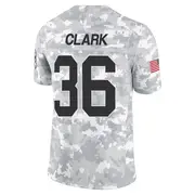Arctic Camo Youth Chuck Clark Detroit Lions Limited 2024 Salute to Service Jersey