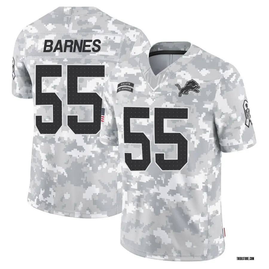 Arctic Camo Youth Derrick Barnes Detroit Lions Limited 2024 Salute to Service Jersey