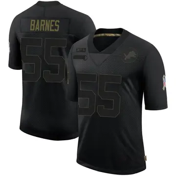 Black Men's Derrick Barnes Detroit Lions Limited 2020 Salute To Service Jersey