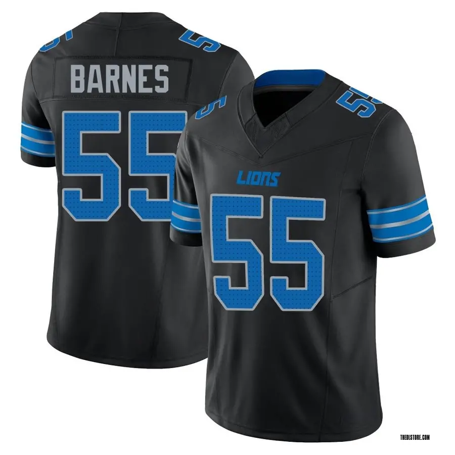 Black Men's Derrick Barnes Detroit Lions Limited Alternate Vapor F.U.S.E. 2nd Jersey