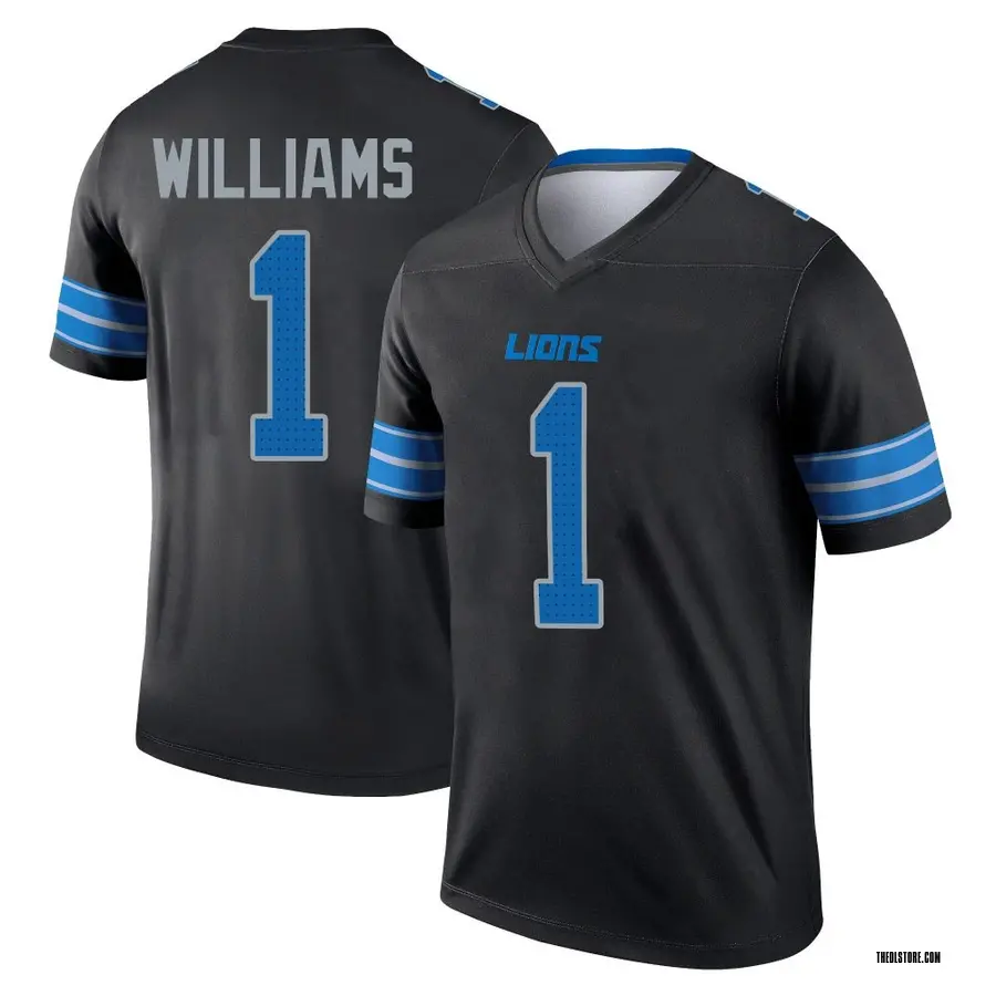 Black Men's Jameson Williams Detroit Lions Legend Jersey