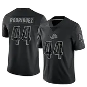 Black Men's Malcolm Rodriguez Detroit Lions Limited Reflective Jersey