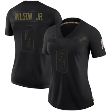 Black Women's Cedrick Wilson Jr. Detroit Lions Limited 2020 Salute To Service Jersey