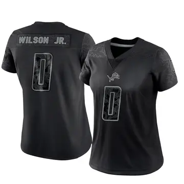 Black Women's Cedrick Wilson Jr. Detroit Lions Limited Reflective Jersey
