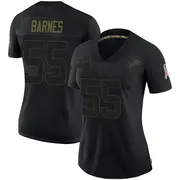 Black Women's Derrick Barnes Detroit Lions Limited 2020 Salute To Service Jersey