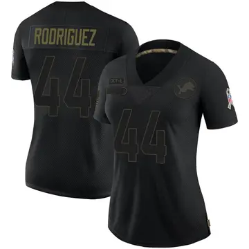 Black Women's Malcolm Rodriguez Detroit Lions Limited 2020 Salute To Service Jersey