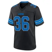 Black Youth Chuck Clark Detroit Lions Game Alternate 2nd Jersey