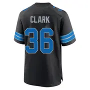 Black Youth Chuck Clark Detroit Lions Game Alternate 2nd Jersey
