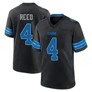 Black Youth D.J. Reed Detroit Lions Game Alternate 2nd Jersey