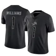 Black Youth Jameson Williams Detroit Lions Limited Reflective Jersey