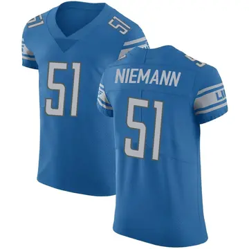 Blue Men's Ben Niemann Detroit Lions Elite Team Color Vapor Untouchable Jersey