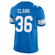 Blue Men's Chuck Clark Detroit Lions Limited Vapor F.U.S.E. 2nd Jersey