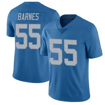 Blue Men's Derrick Barnes Detroit Lions Limited Throwback Vapor Untouchable Jersey
