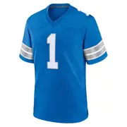 Blue Men's Jameson Williams Detroit Lions Game 2nd Jersey