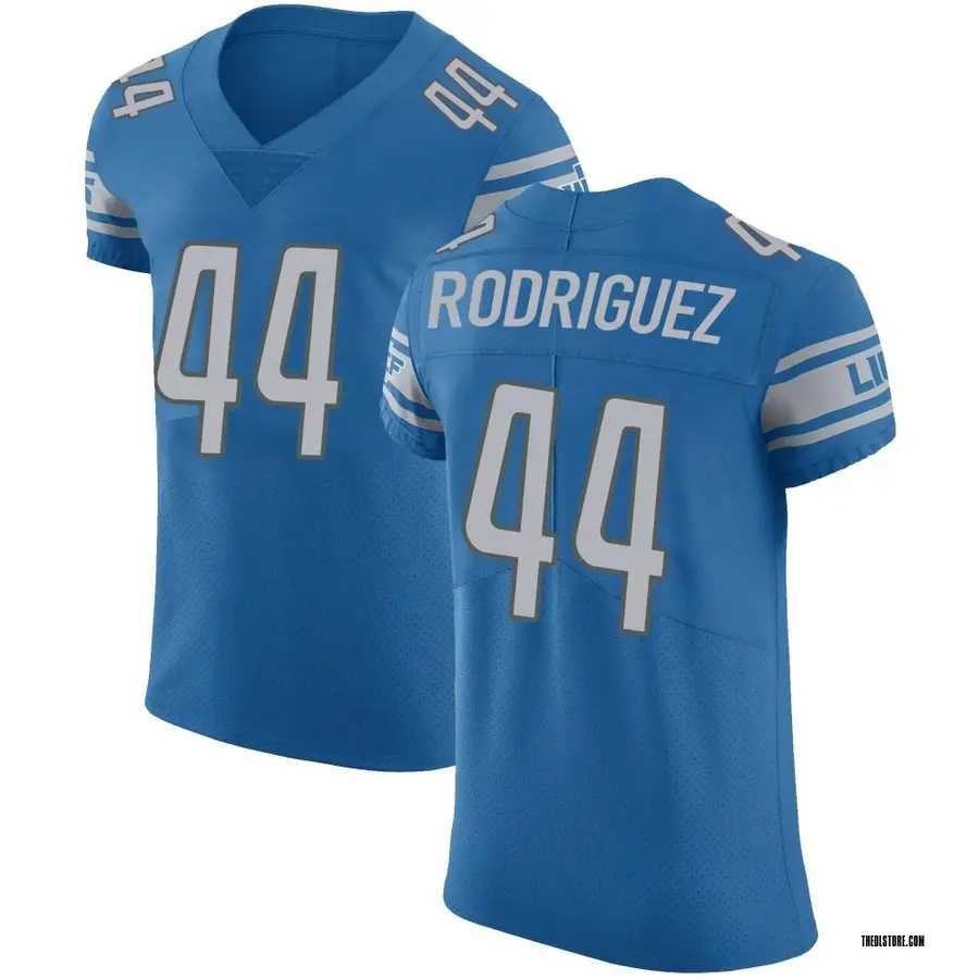 Blue Men's Malcolm Rodriguez Detroit Lions Elite Team Color Vapor Untouchable Jersey