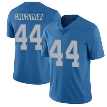 Blue Men's Malcolm Rodriguez Detroit Lions Limited Throwback Vapor Untouchable Jersey