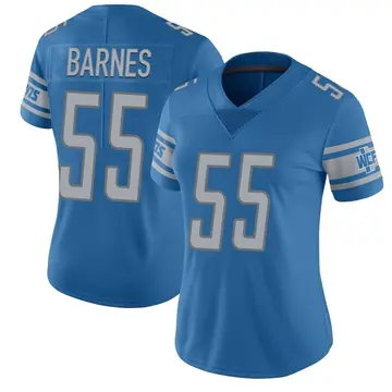 Blue Women's Derrick Barnes Detroit Lions Limited Team Color Vapor Untouchable Jersey