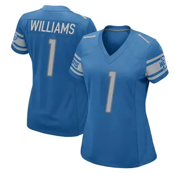 Blue Women's Jameson Williams Detroit Lions Game Team Color Jersey