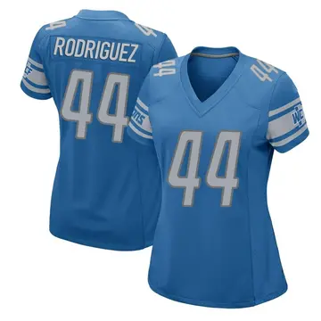 Blue Women's Malcolm Rodriguez Detroit Lions Game Team Color Jersey