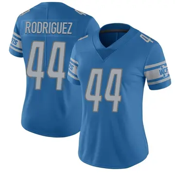 Blue Women's Malcolm Rodriguez Detroit Lions Limited Team Color Vapor Untouchable Jersey