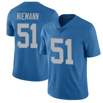 Blue Youth Ben Niemann Detroit Lions Limited Throwback Vapor Untouchable Jersey