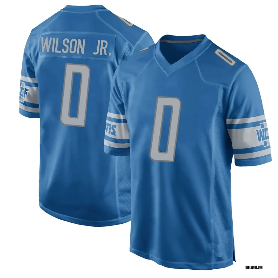 Blue Youth Cedrick Wilson Jr. Detroit Lions Game Team Color Jersey