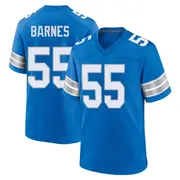 Blue Youth Derrick Barnes Detroit Lions Game 2nd Jersey