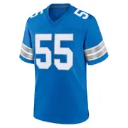 Blue Youth Derrick Barnes Detroit Lions Game 2nd Jersey