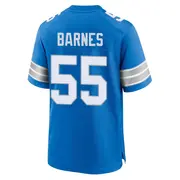 Blue Youth Derrick Barnes Detroit Lions Game 2nd Jersey