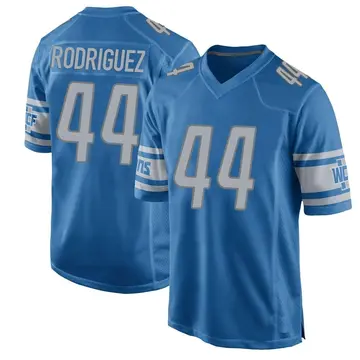 Blue Youth Malcolm Rodriguez Detroit Lions Game Team Color Jersey