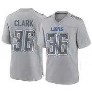Gray Men's Chuck Clark Detroit Lions Game Atmosphere Fashion Jersey