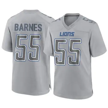 Gray Men's Derrick Barnes Detroit Lions Game Atmosphere Fashion Jersey