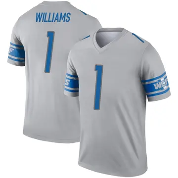 Gray Men's Jameson Williams Detroit Lions Legend Inverted Jersey