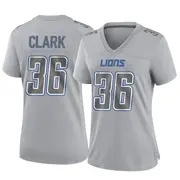 Gray Women's Chuck Clark Detroit Lions Game Atmosphere Fashion Jersey