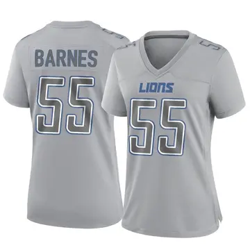 Gray Women's Derrick Barnes Detroit Lions Game Atmosphere Fashion Jersey