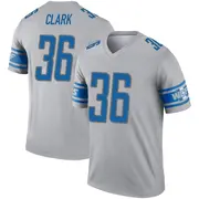 Gray Youth Chuck Clark Detroit Lions Legend Inverted Jersey