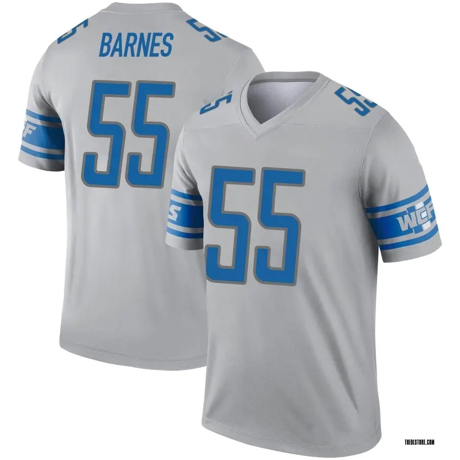 Gray Youth Derrick Barnes Detroit Lions Legend Inverted Jersey