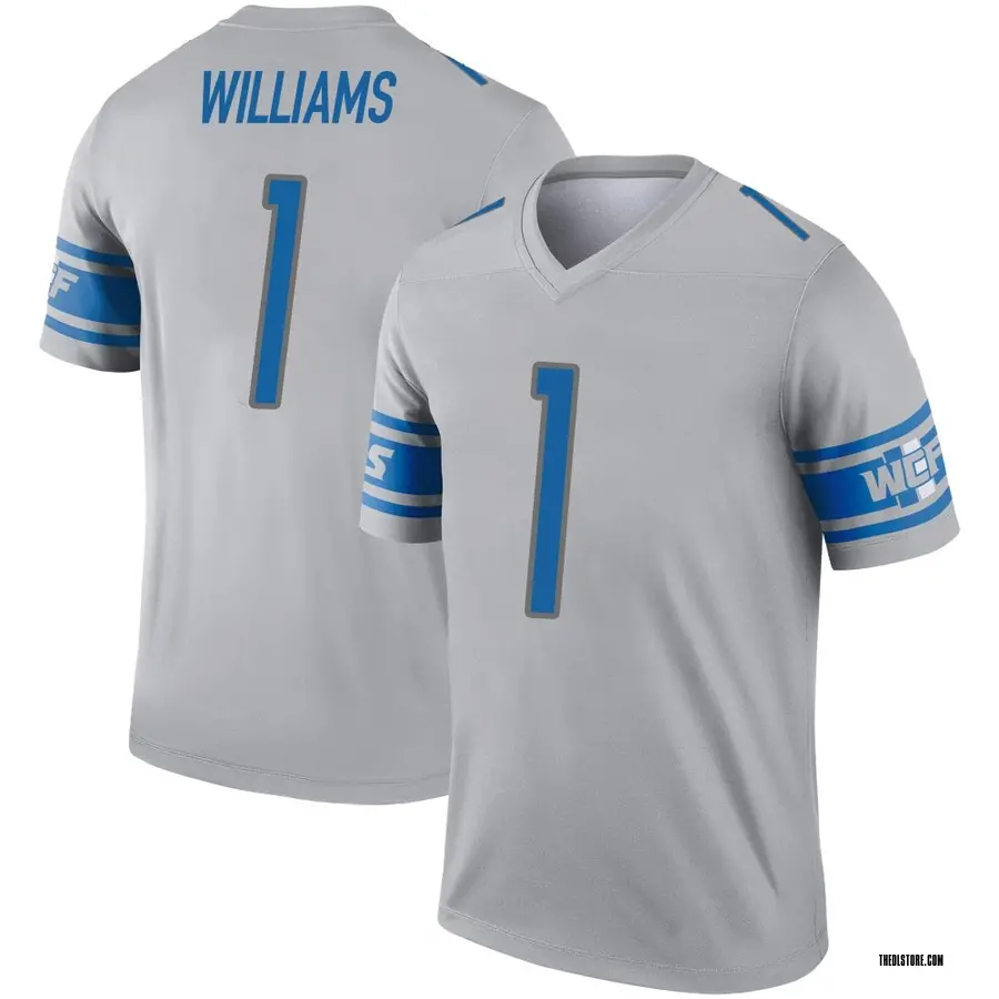 Gray Youth Jameson Williams Detroit Lions Legend Inverted Jersey