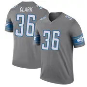 Men's Chuck Clark Detroit Lions Legend Color Rush Steel Jersey