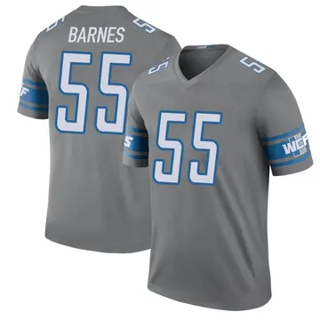 Men's Derrick Barnes Detroit Lions Legend Color Rush Steel Jersey