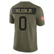 Olive Men's Cedrick Wilson Jr. Detroit Lions Limited 2025 Salute to Service Jersey