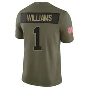 Olive Men's Jameson Williams Detroit Lions Limited 2025 Salute to Service Jersey