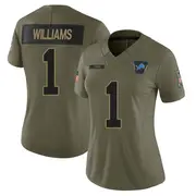 Olive Women's Jameson Williams Detroit Lions Limited 2025 Salute to Service Jersey