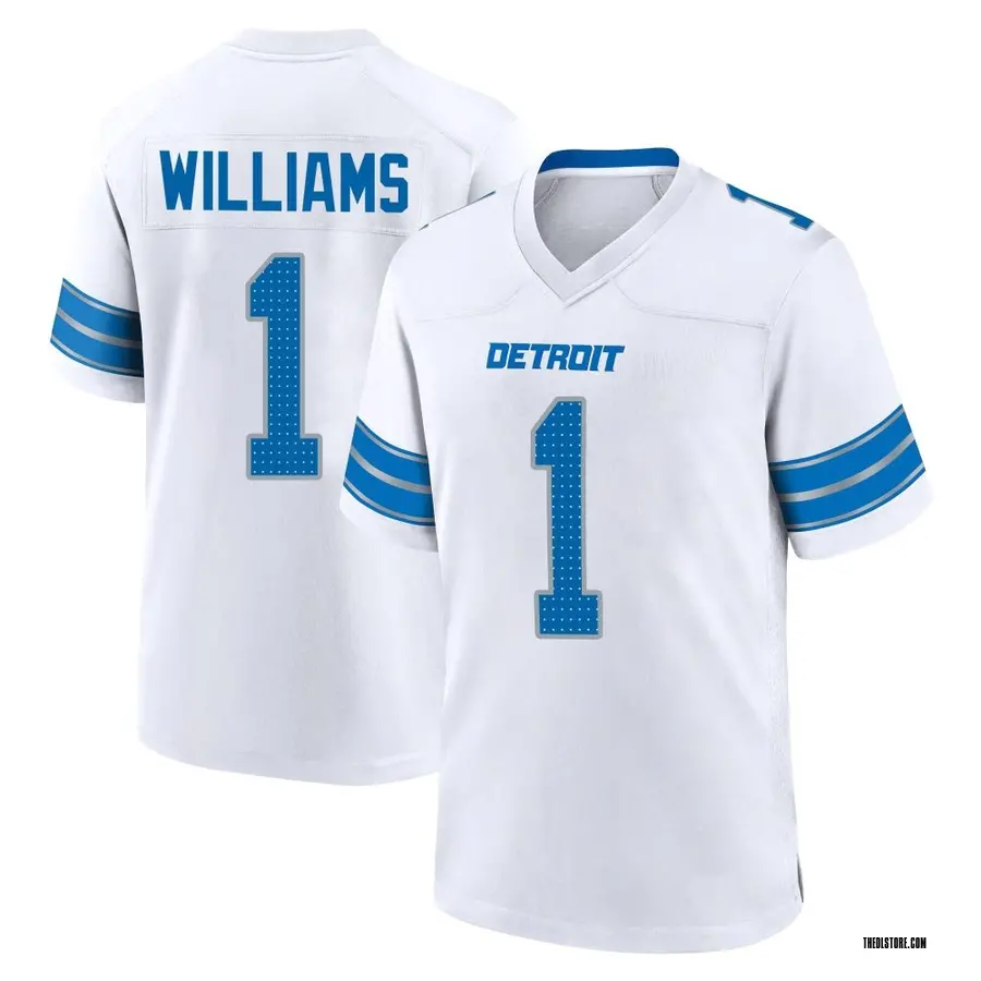 White Men's Jameson Williams Detroit Lions Game 2nd Jersey