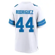 White Men's Malcolm Rodriguez Detroit Lions Game 2nd Jersey