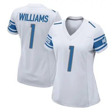 White Women's Jameson Williams Detroit Lions Game Jersey