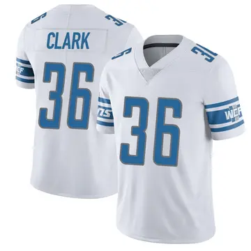 White Youth Chuck Clark Detroit Lions Limited Vapor Untouchable Jersey