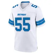 White Youth Derrick Barnes Detroit Lions Game 2nd Jersey